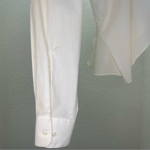 B-Cuz‎ cream Button-Up Shirt Gold Musical Note Embroidery vintage music teacher - Picture 2 of 9